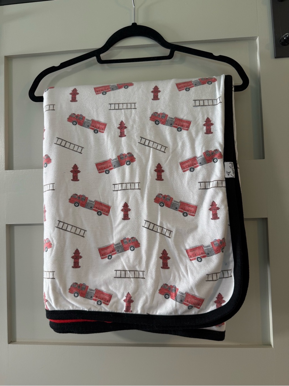 Copper Pearl Fire Truck Three-Layer Jumbo Quilt